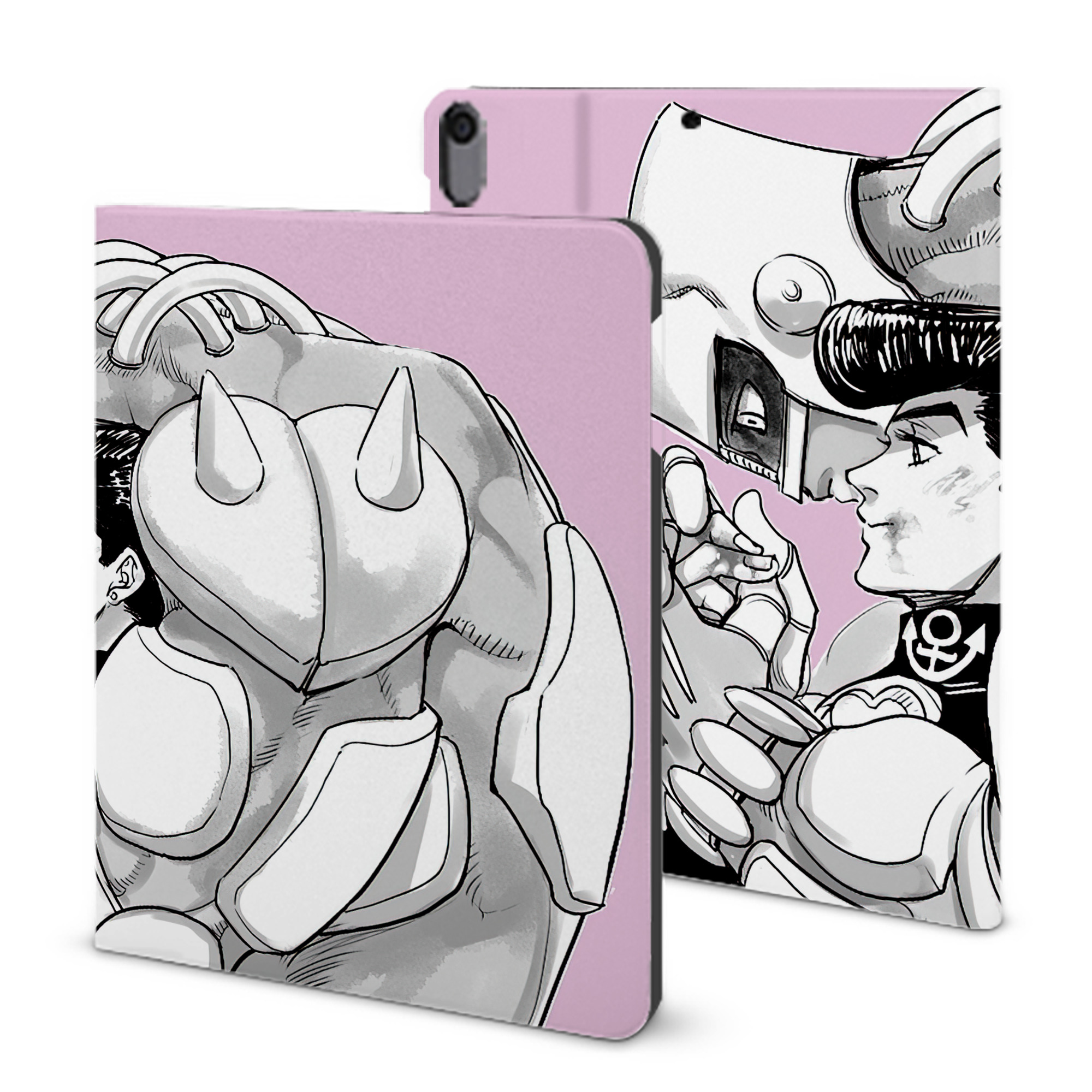 （画像用） ジョジョの奇妙な冒険 JoJo's Bizarre Adventure IPad ケース ブック型 PUレザー TPU 耐衝撃 軽量 薄型 ペン収納なし 全面保護 IPad 各モデル対応